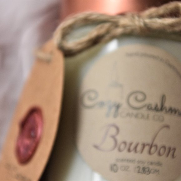 10oz Bourbon Soy Candle Hand Poured - Picture 9 of 12